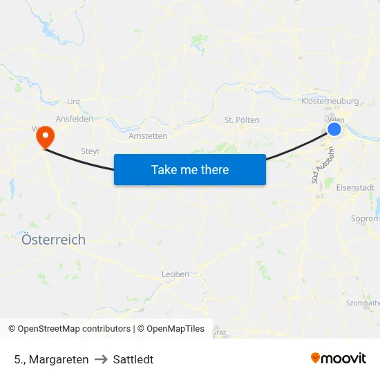 5., Margareten to Sattledt map
