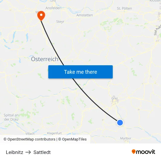 Leibnitz to Sattledt map