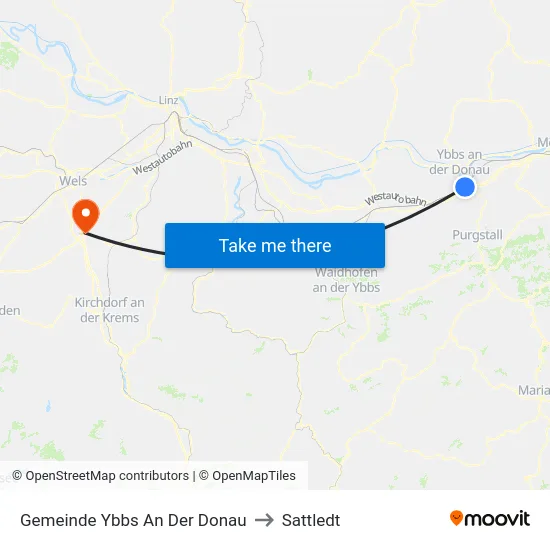 Gemeinde Ybbs An Der Donau to Sattledt map