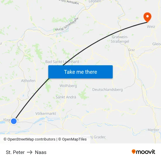 St. Peter to Naas map