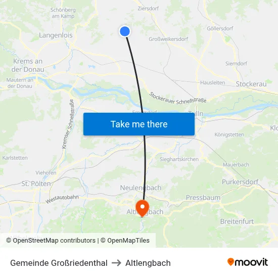 Gemeinde Großriedenthal to Altlengbach map