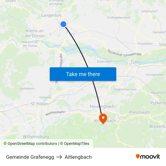 Gemeinde Grafenegg to Altlengbach map
