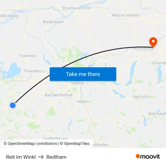 Reit Im Winkl to Redlham map