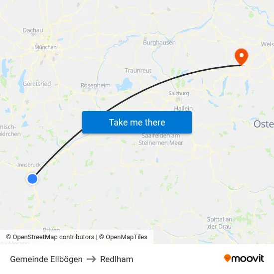 Gemeinde Ellbögen to Redlham map
