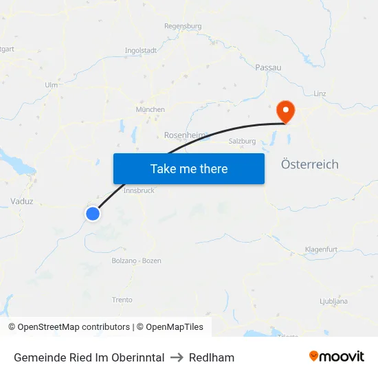 Gemeinde Ried Im Oberinntal to Redlham map