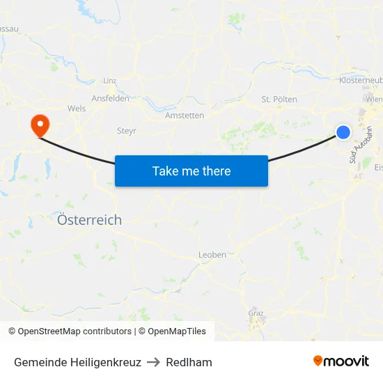 Gemeinde Heiligenkreuz to Redlham map