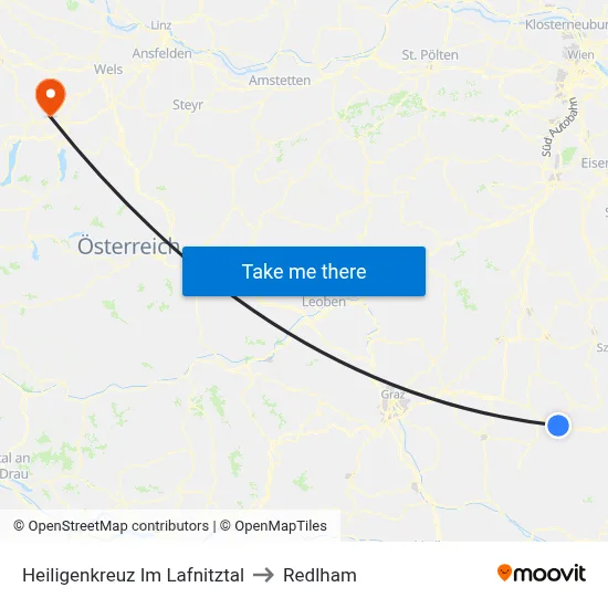 Heiligenkreuz Im Lafnitztal to Redlham map