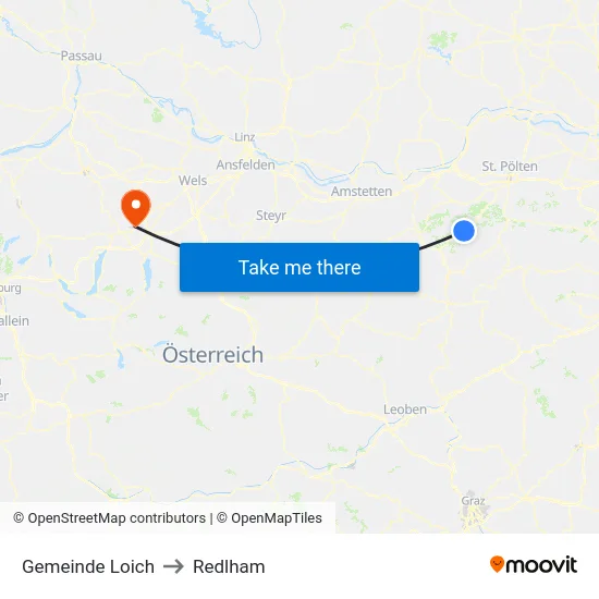 Gemeinde Loich to Redlham map