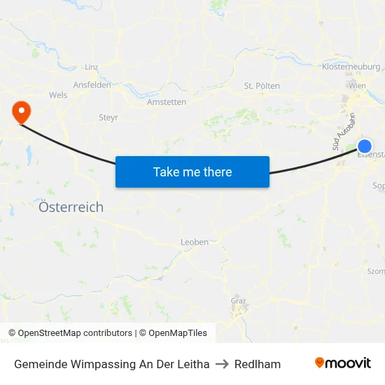 Gemeinde Wimpassing An Der Leitha to Redlham map