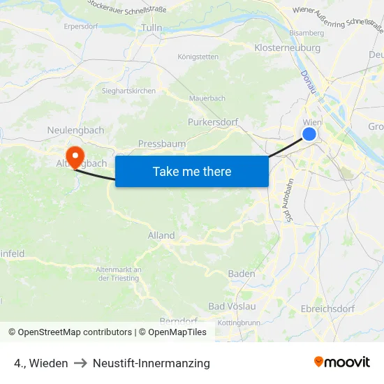 4., Wieden to Neustift-Innermanzing map