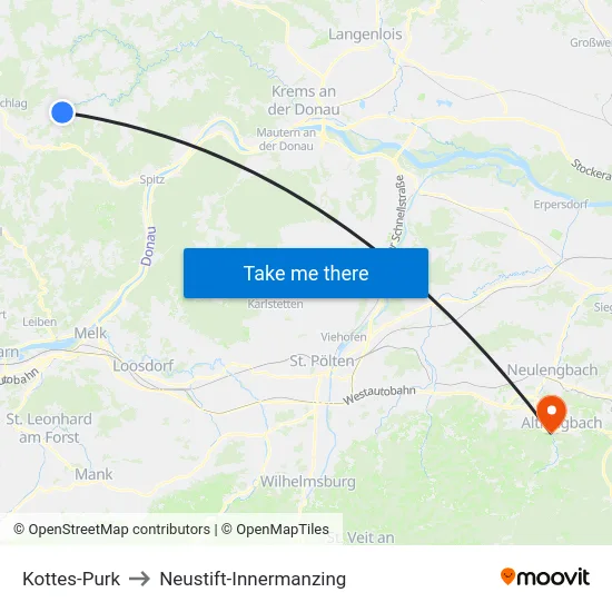 Kottes-Purk to Neustift-Innermanzing map