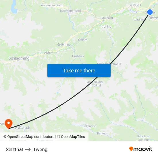 Selzthal to Tweng map
