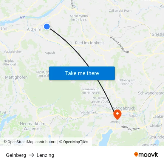 Geinberg to Lenzing map