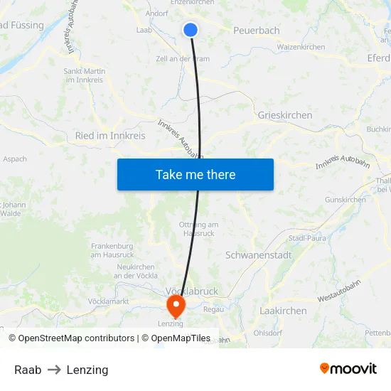 Raab to Lenzing map