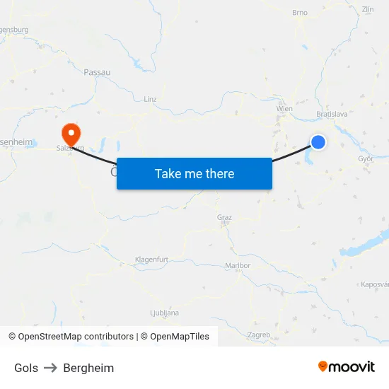 Gols to Bergheim map