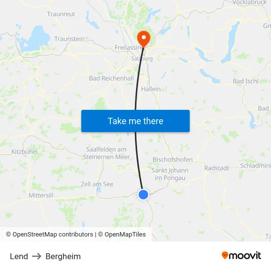 Lend to Bergheim map