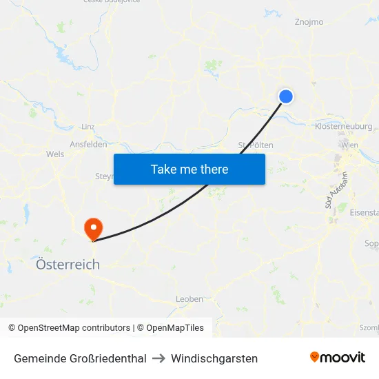 Gemeinde Großriedenthal to Windischgarsten map