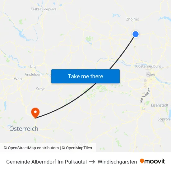 Gemeinde Alberndorf Im Pulkautal to Windischgarsten map