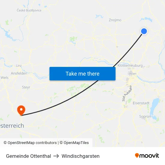 Gemeinde Ottenthal to Windischgarsten map