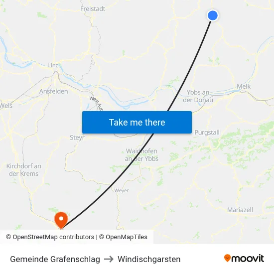 Gemeinde Grafenschlag to Windischgarsten map