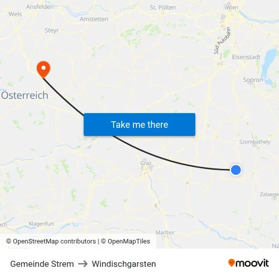 Gemeinde Strem to Windischgarsten map