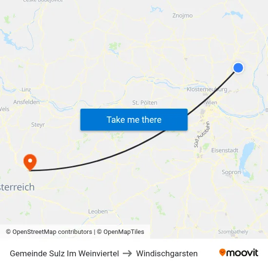 Gemeinde Sulz Im Weinviertel to Windischgarsten map