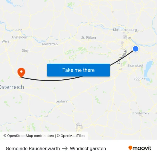Gemeinde Rauchenwarth to Windischgarsten map