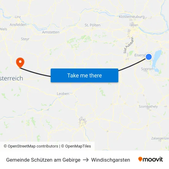 Gemeinde Schützen am Gebirge to Windischgarsten map