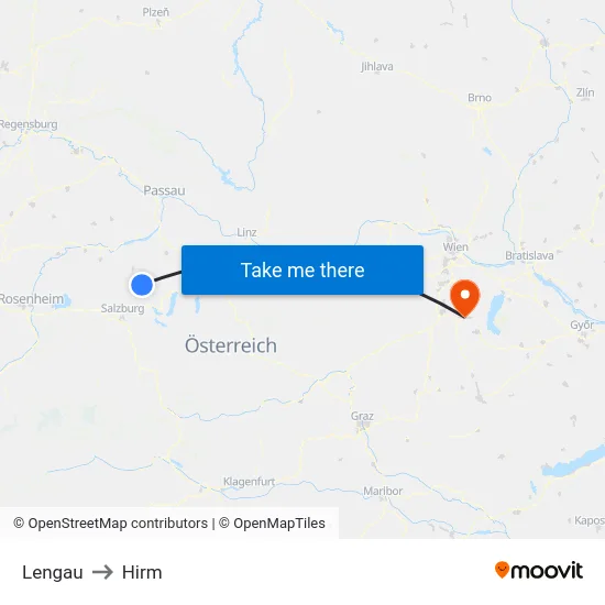 Lengau to Hirm map
