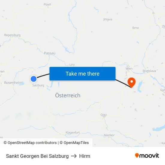 Sankt Georgen Bei Salzburg to Hirm map