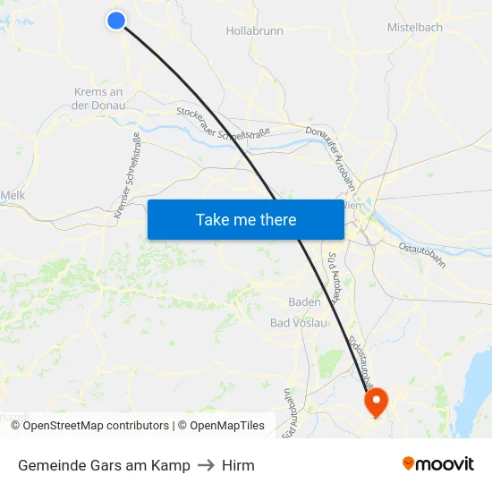 Gemeinde Gars am Kamp to Hirm map