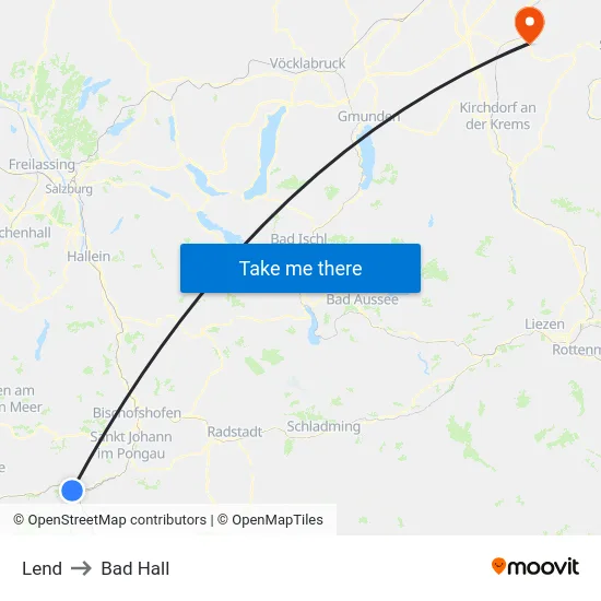 Lend to Bad Hall map
