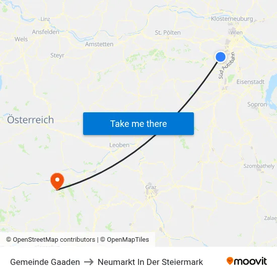 Gemeinde Gaaden to Neumarkt In Der Steiermark map