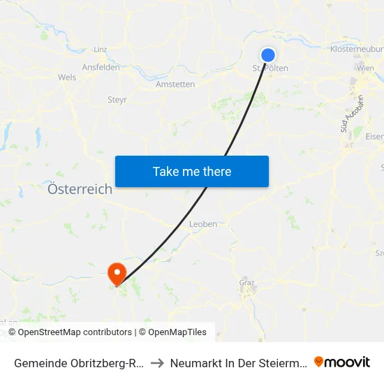 Gemeinde Obritzberg-Rust to Neumarkt In Der Steiermark map