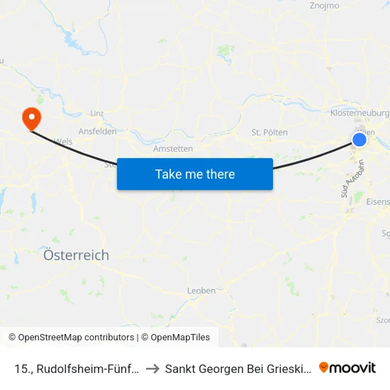 15., Rudolfsheim-Fünfhaus to Sankt Georgen Bei Grieskirchen map