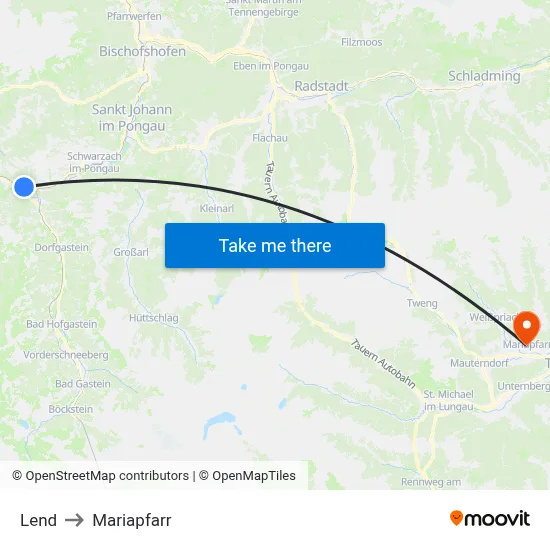 Lend to Mariapfarr map