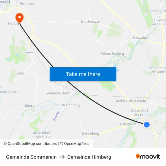 Gemeinde Sommerein to Gemeinde Himberg map