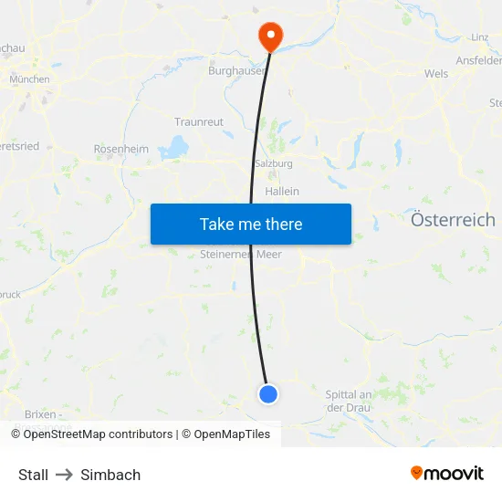 Stall to Simbach map