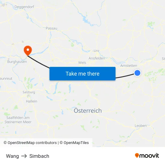 Wang to Simbach map