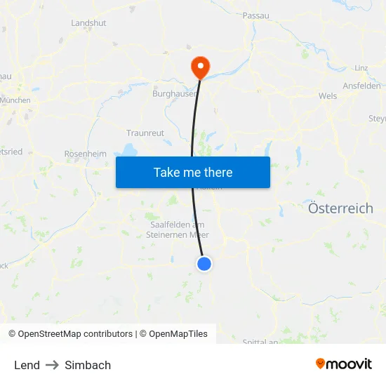 Lend to Simbach map