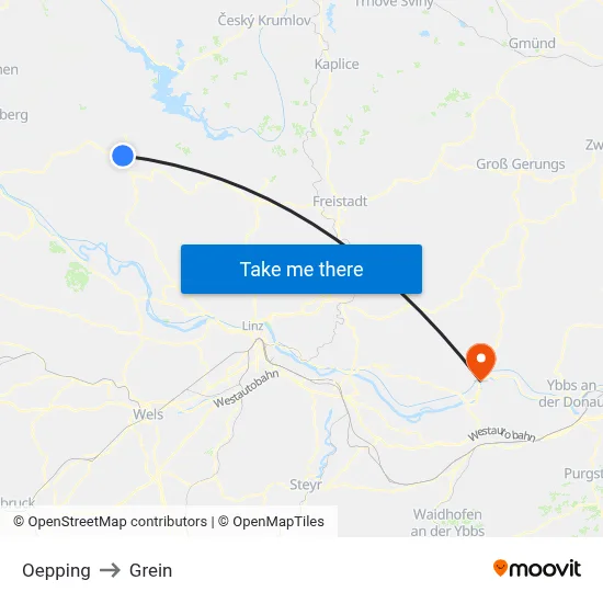 Oepping to Grein map