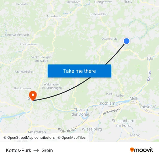 Kottes-Purk to Grein map