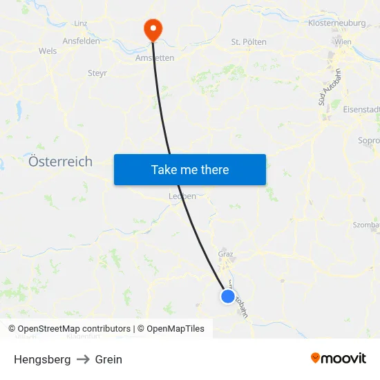 Hengsberg to Grein map