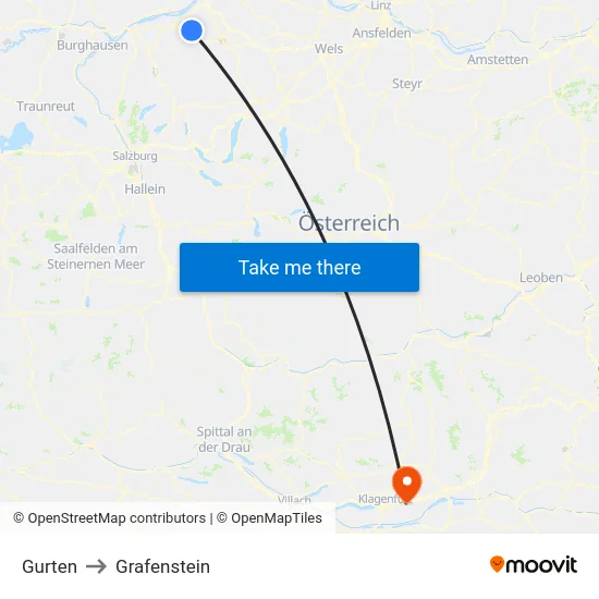 Gurten to Grafenstein map