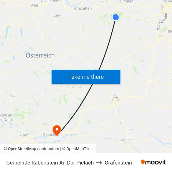 Gemeinde Rabenstein An Der Pielach to Grafenstein map