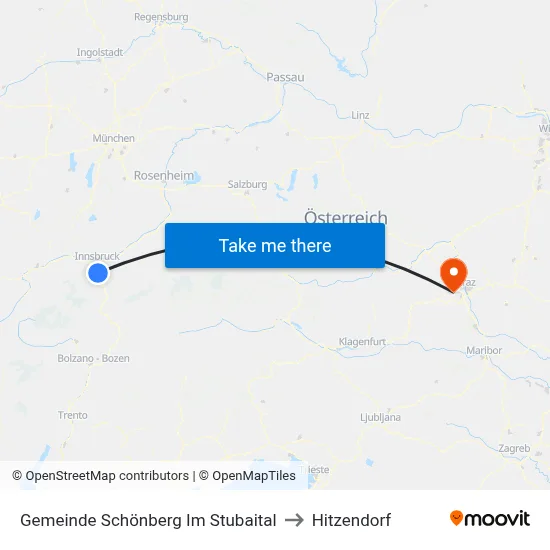 Gemeinde Schönberg Im Stubaital to Hitzendorf map