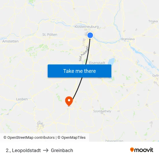 2., Leopoldstadt to Greinbach map
