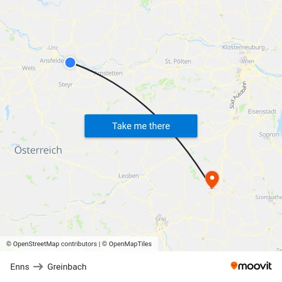 Enns to Greinbach map