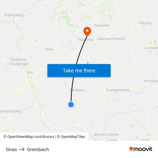 Gnas to Greinbach map
