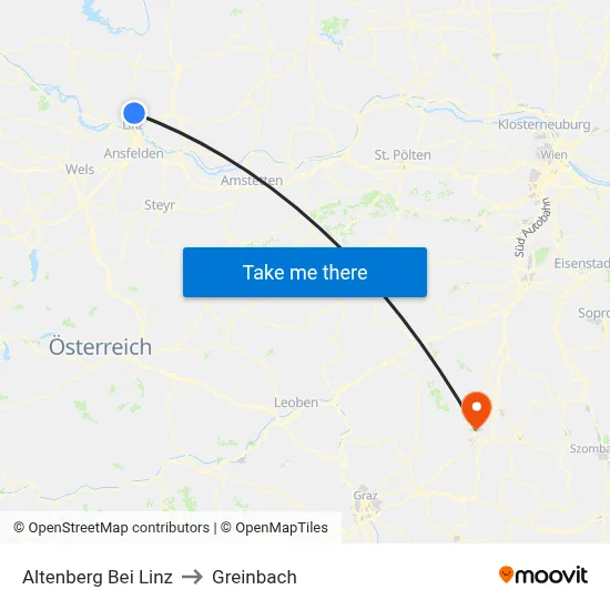 Altenberg Bei Linz to Greinbach map